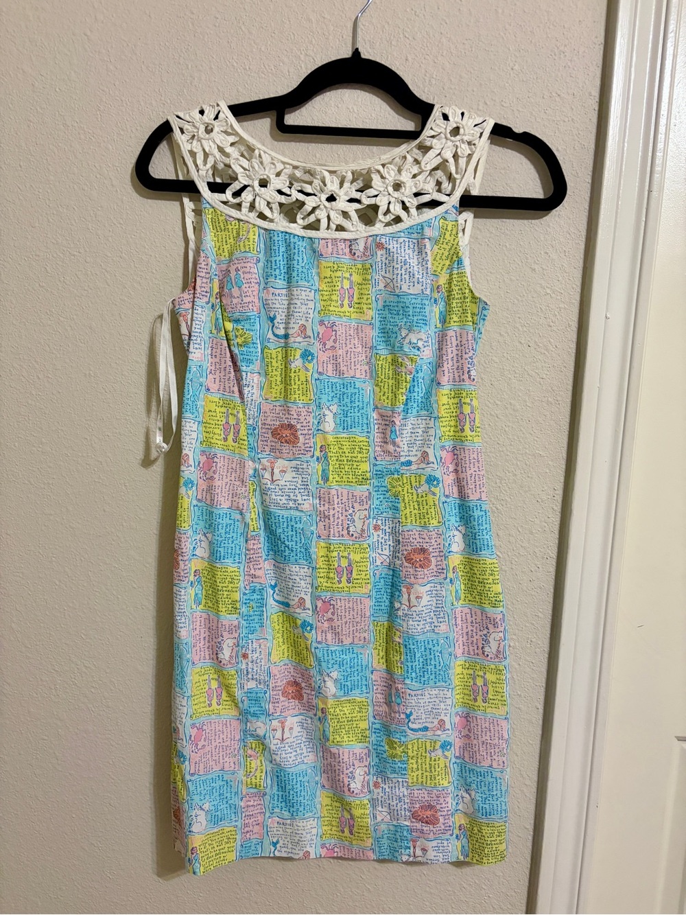Lilly Pulitzer Multicolor Summer Dress with Eyelet Top